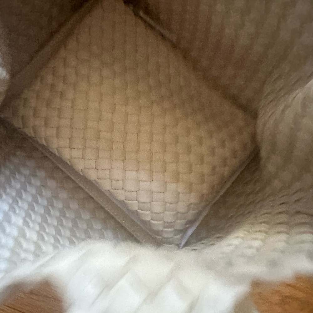 Naghedi Cream Woven Tote Bag - Size Small - Picture 10 of 11